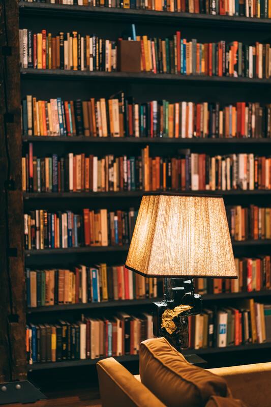 библиотека, книги, книжные полки, 3д, 3d