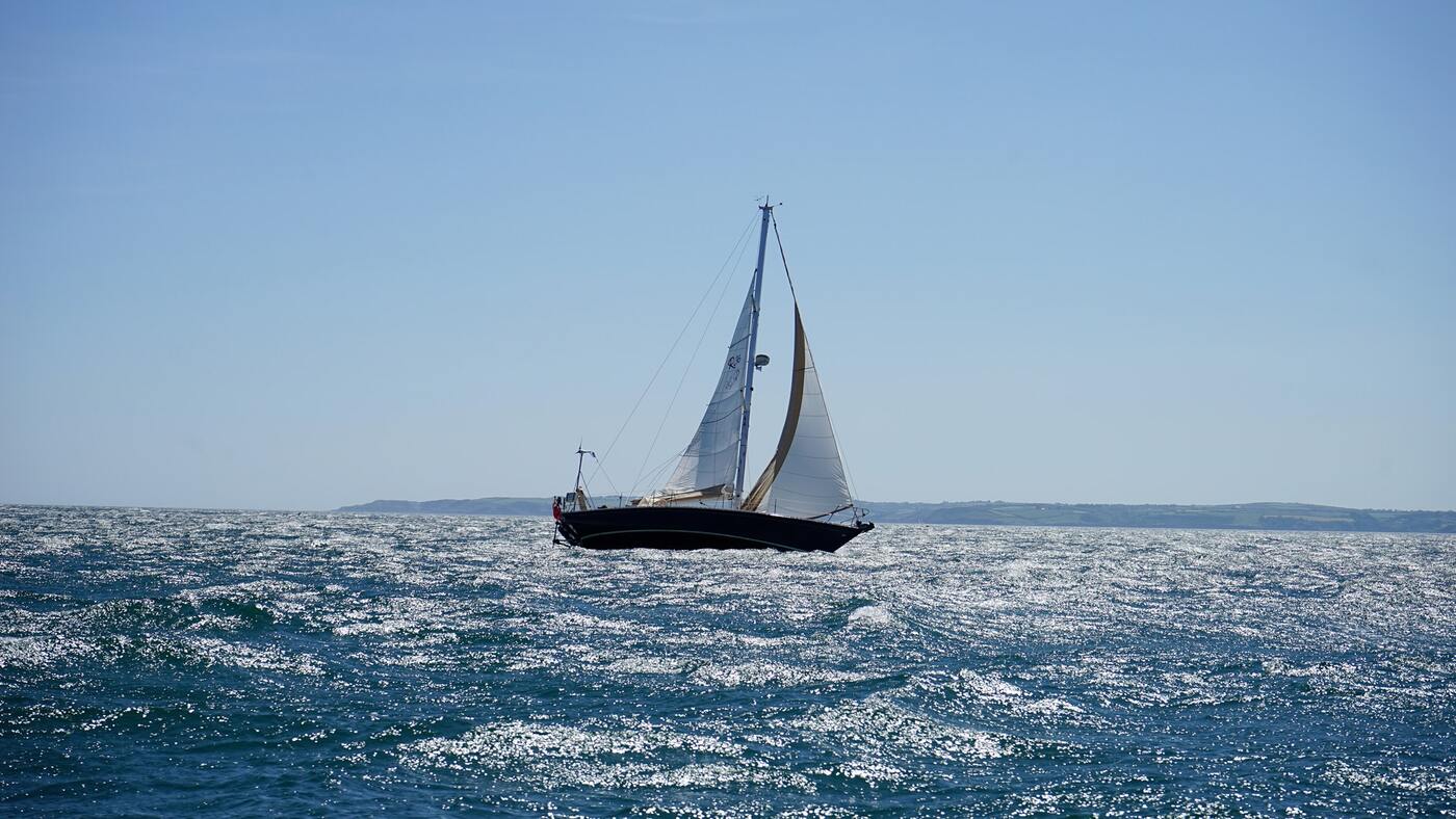 яхта, море, вода, парус