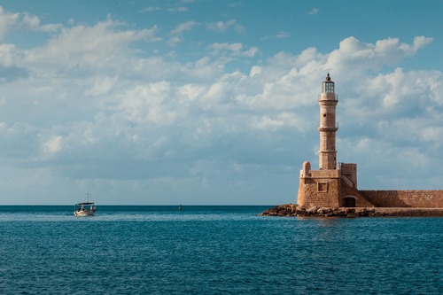 море, скалы, берег, маяк